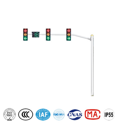 斜挑式信號燈桿